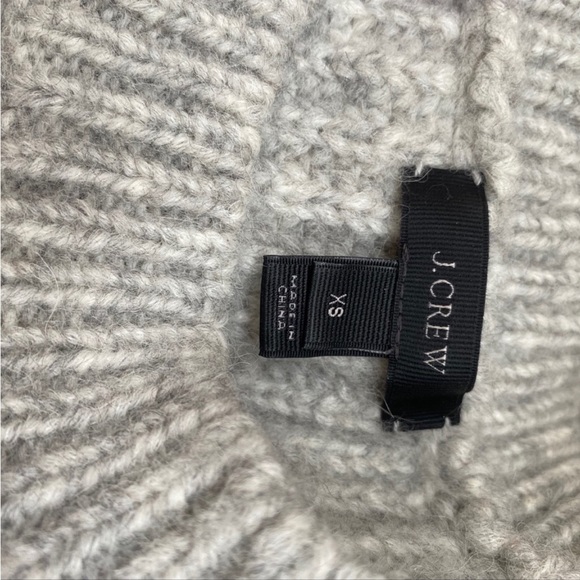 JCrew Alpaca Blend Wool Sweater Grey Sz XS - Picture 4 of 4